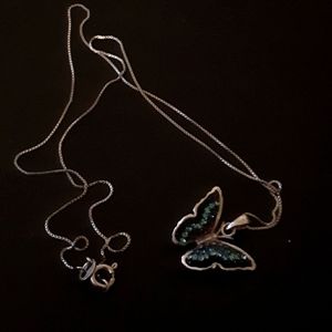 Butterfly Crystal necklace